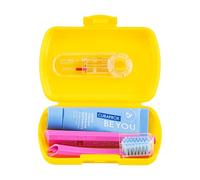 Curaprox Travel Set, Yellow, Made in Switzerland