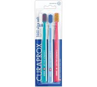 Curaprox Ulta Soft Toothbrush, Pack of 3, Colors may vary