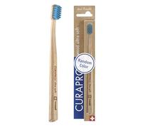 Curaprox: Eco Friendly Wooden Toothbrush with Ultra Soft Bristles for Gentle and Effective Cleaning - Random Color