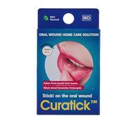 Curatick 10pcs Mouth Ulcer Treatment for Adults & Kids, Mint Flavour, Fast & Natural Pain Relief for Oral Wounds, Thrush, Canker Sores & Braces-Related Sores