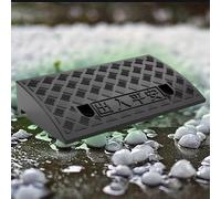 Curb ramp,driveway ramp, 2" 5" 4" Portable Driveway Ramps Shed For Wheelchair Steps Walkers Stroller Scooter(Black,50x13x3 cm)