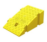 Curb Ramp,Lightweight Kerb Ramps, Threshold Ramp Portable 16cm/6.2" - 19cm/7.4" High Driveway Curb Ramps, Driveway Ramp Plastic Wheelchair Ramp for Driveway (Color : Yellow, Size : H:19cm/7.5")