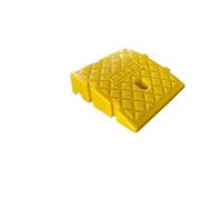 Curb Ramp Slope Pad Household Roadside Car Uphill Threshold Speed Bump Triangle - Traffic Control And Management For steps(Yellow 25 * 27 * 7CM)
