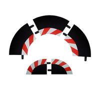 Curbs Interior Curve Radius 1 60 Degree (3) + Terminals (2) Slot Car Accessories