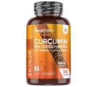 Curcumin Capsules | 25,000mg Turmeric | 180 Capsules | 6 Months Supply | 95% Curcuminoids | Turmeric Supplement with 600mg Black Pepper Powder & 20mg Ginger | Vegan Curcumin Herbal Supplements