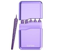 CURDO 5-Hole King Size Pre-Roll Cone Holder Case, Smell Proof & Waterproof Cigarette Storage, Enhanced Triple Silicone Seal, Durable & Portable, Available in Black, Silver, and Purple (Purple)