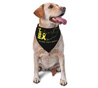 Cure Childhood Cancer Awareness Dog Bandanas Pet Scarf Triangle Bib Boy Girl Adjustable Kerchief Accessories for Small Medium Large Puppy