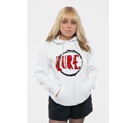 Cure Circle Band Logo Hoodie in White | Size: XL Cure White XL