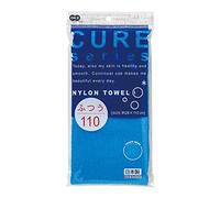 Cure Series Japanese Exfoliating Bath Towel from OHE - Medium Weave - Blue, 110cm