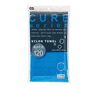 Cure Series Japanese Exfoliating Bath Towel From OHE - Super Hard Weave - Blue, 120cm -Value Set of 2(With Values Japan Original Discription of Goods)