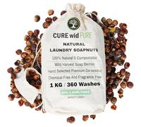 Cure with Pure Soap Nuts | Eco-Friendly Organic Soap Nuts Laundry Detergent 2.2Ibs/1kg for 330 Washes | Highly Effective, Seedless, Hand-Picked, Non-Toxic, Chemical and Fragrance-Free
