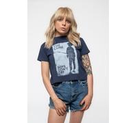 The Cure Crop Top T Shirt Boys Dont Cry Band Logo Official Womens Navy S