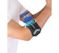 CURECARE Upgrade Tennis Elbow Support Strap, Adjustable Tennis Elbow Brace with 2 Interchangeable Pad, Non-slip Golfers Elbow Support for Tennis & Golfer's Elbow Pain Relief, Black