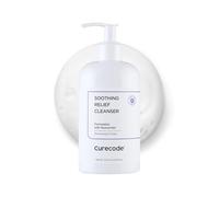 Curecode Soothing Relief Cleanser 250ml (8.45 fl oz) - Gentle foaming action with Ceramide for All Skin Types, Microbiome Science, and St. John Formula to soothe sensitive dry skin
