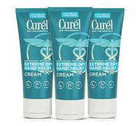 Curel Extreme Dry Hand Relief Dermatologist Recommended Long-Lasting Cream For Dry Hands Paraben Free Fragrance-Free Hand Lotion 3 Oz Pack of 3