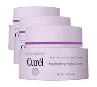 Curél Restorative Aging Care Replenishing Night Cream for Dry, Sensitive Skin, 40ml (Pack of 3)