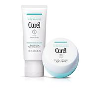 Curél Treatments Bundle for Dry, Sensitive Skin - Anti-Wrinkle Hydrating Serum & Moisture Repair Eye Cream