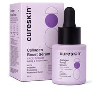 Cureskin Collagen Peptide Serum for Women with Hyaluronic Acid, Peptides and Probiotics | Anti Wrinkle Face Cream, Pore-Tightening Serum For Plump & Even Skin Tone | Targets Fine Lines & Wrinkles
