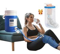 CureSquad Knee Ice Machine, Cold Therapy Machine with Cryo Cuff Knee, Ice Machine for Knee Surgery, Strong Cryotherapy Pain Relief Treatment for Post-Surgery Care, ACL, MCL, Swelling, Sprains, etc.