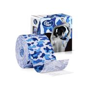 CureTape Art Printed Uncut Kinesiology Tape | 1 Roll 5cm x 5m | Waterproof Kinesiology Tape for Knee, Arm, Shoulder, Legs & Muscles | K Tape With The Best Adhesion | Injury Muscle Tape | Army Blue