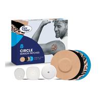 CureTape Sensor Patches - Sensor Fixing Plasters - Covers for Freestyle Libre, Dexcom and Medtronic Guardian Sensors - Fixation Tape for Your Sensor - Round Mix Pack