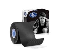 CureTape® Sports Extra Sticky Kinesiology Tape | 30% Stronger Adhesion | Waterproof K Tape | Quick Dry Viscose | Uncut Physio & Sports Injury Muscle Tape for Shoulder, Knee, Ankle | Black