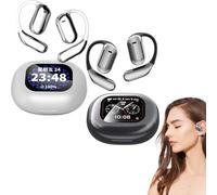 Curetoaway Open Ear Earbuds, True Powerful Bluetooth 5.4 Open Ear Earbuds, Ipx5 Waterproof, with Led Display, Multiple Modes for Versatile Use, for Running, Gym, Travel Business Learning (#MIX)