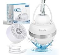 Curety Bath Filter for Tub, Bath Water Filter for Eczema, Kinder Filter for Bathtub - Remove Contaminants,Chlorine and Fluoride, Hard Water Softener to Improves Skin and Hair