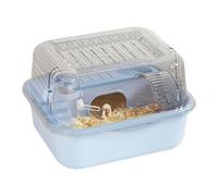 curfair Hamster cage, Small animal cage rodent cage, Removable hamster safety cage, Double layer transparent hamster accessories Accessories hamster house Blue