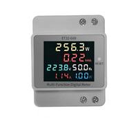 curfair Multi-function Smart Meter Residential Power Monitor Digital Multimeter Lcd Display Current Voltage Power Energy Monitor 220v Voltmeter Ammeter White