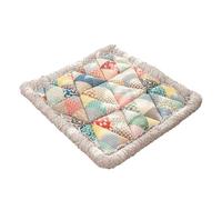 curfair Quilted Sofa Cover Bohemian Patchwork Non-slip Floral Print Soft Cotton Couch Floor Mat Slipcover Furniture Protector with Anti-slip Multicolor M