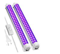 Curing Lamp, Ultra-Thin C2 10W UV Black Light 48LED Ultraviolet Strip Lamp Halloween Club Party Disco DJ Bar Glow In The Dark Backlight(UV 365nm,2PCS)