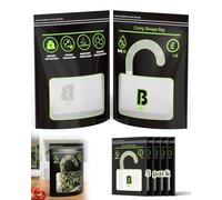 Curing Storage Bags - 1 LB Reusable Humidity Control Bags - Cure Bags Clear Window Heat Sealable Stand Up and Double Zip(15.94 x 12.99 Inch, 5 Pack)