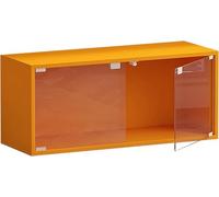 Curio Display Cabinet With Door In Clear Stackable Display Case Cube Dustproof Storage Cabinet For Playroom Bedroom Living Room Reading Room