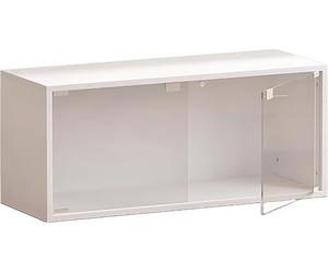 Curio Display Cabinet With Door In Clear Stackable Display Case Cube Dustproof Storage Cabinet For Playroom Bedroom Living Room Reading Room