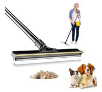 Curioh Ultimate Dual-Sided Carpet Rake for Pet Hair Removal on Rugs, Tiles & Wood Floors - Long Handle Carpet Scraper tool, Pet Hair Remover for Cleaning - Dog Hair Carpet Brush is UK Owned