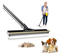Curioh Ultimate Dual-Sided Carpet Rake for Rugs, Tiles & Wood Floors - Long Handle Carpet Scraper tool, Pet Hair Remover for Cleaning - Dog Hair Carpet Brush and Cat Fur Remover UK Owned