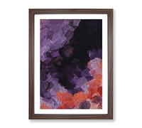 Curiosity In Abstract Modern Framed Print | A3 Walnut Framed Wall Art | Ready to Hang | Abstract Fantasy Picture | Living Room Bedroom Lounge Office