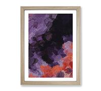 Curiosity In Abstract Modern Framed Print | A4 Oak Framed Wall Art | Ready to Hang | Abstract Fantasy Picture | Living Room Bedroom Lounge Office