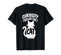 Curiosity Killed The Cat Funny Feline T-Shirt