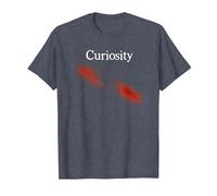 Curiosity Killed The Cat Funny Halloween 2019 Costume Pun T-Shirt, Men, Heather Blue, Small
