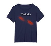 Curiosity Killed The Cat Funny Halloween 2019 Costume Pun T-Shirt, Women's Plus, Navy Blue, 6X