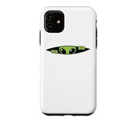 Curious Alien Peeking Spy Look Case for iPhone 11
