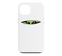 Curious Alien Peeking Spy Look Case for iPhone 13