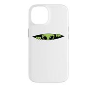 Curious Alien Peeking Spy Look Case for iPhone 14