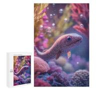 Curious Baby Eel Fish in Coral Reef Displayable Picture Puzzle, 1000 PCS - Seasonal Gift - for Quiet Evenings And Focused Play