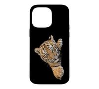 Curious Baby Tiger Cub Peeking Wild Cat Case for iPhone 14 Pro Max