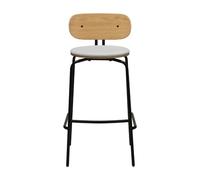 Curious Barstool Sterling/ Black