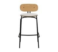 Curious Barstool White Sands/ Black