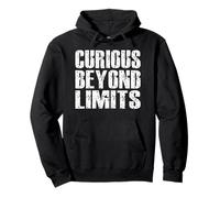 CURIOUS BEYOND LIMITS space race exploration alien worlds Pullover Hoodie